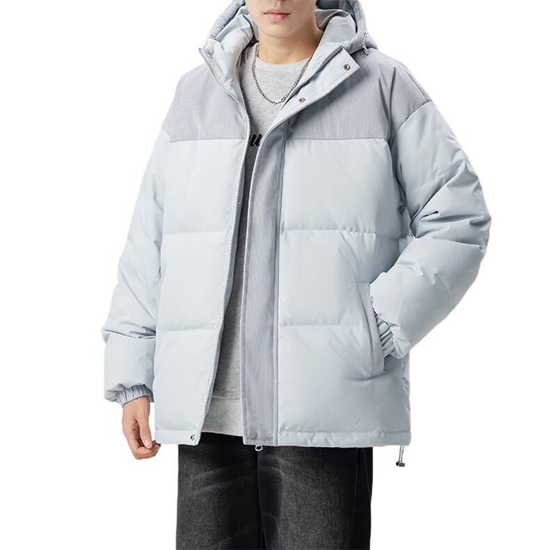 羽绒服男女同款冬季时尚百搭50%灰鸭绒连帽厚外套YR9008-P130,男装羽绒服,星座610（原A335）