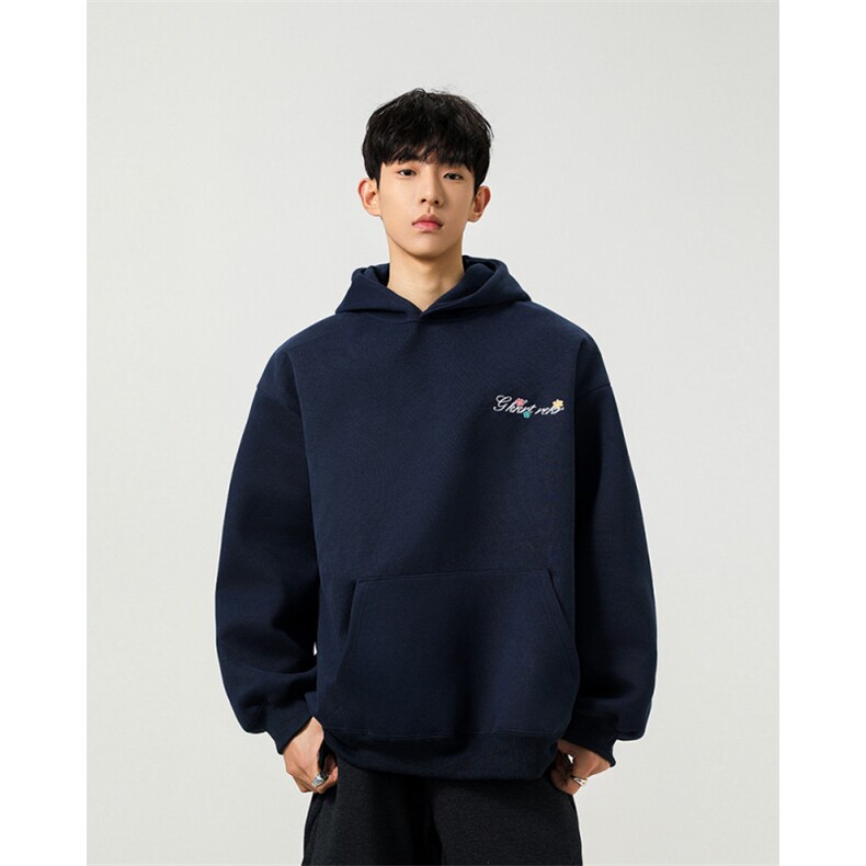 2026春季新款万针刺绣美式宽松420克连帽卫衣现货10000件，男装卫衣，星座1103-4（原1114）