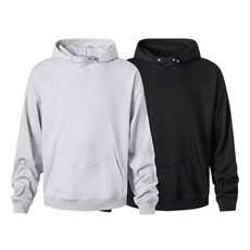 重磅连帽基础双纽扣卫衣男女春季新款潮牌宽松帽衫外套W08/P44，男装卫衣，星座506B