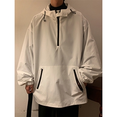JK8010/P55春装新款现货暖色调港风冲锋衣男宽松夹克个性外套男潮，男装夹克，电商A141