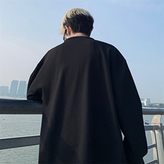 亨利领长袖T港风宽松大码打底衫CH58-特P25无差价，男装卫衣，星座214-3