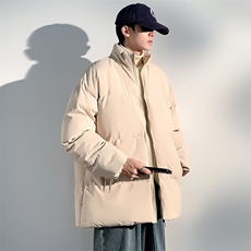 情侣oversize棉服冬季新款韩版学生连帽假两件港风宽松百搭厚外套，男装棉衣，星座1013