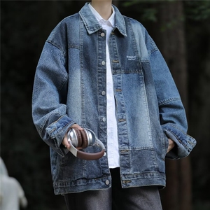 古牛仔外套女2023年春秋新款宽松百搭小众潮牌机车夹克 JK3328图片