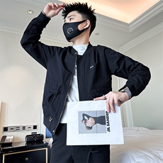 棒球领夹克男修身潮痞帅高级感社会小伙店主风301C-JK12-P98控138，男装夹克，星座301C（原B323）