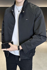 2025秋款店主风夹克男立领休闲外套纯色上衣男百搭B317/7288/P115图片