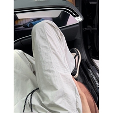 夏季凉感透气速干休闲裤百搭直筒打孔网银拼接冰感长裤子K615，男装休闲裤，星座1116A（原606A-3）