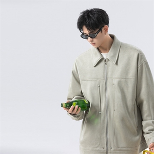 麂皮绒夹克工装外套男 cp130-特p75图片