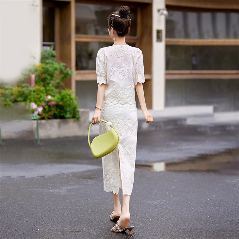 2024夏季新款刺绣提花小香风气质温柔两件套裙,女装套装/套裙,星期衣