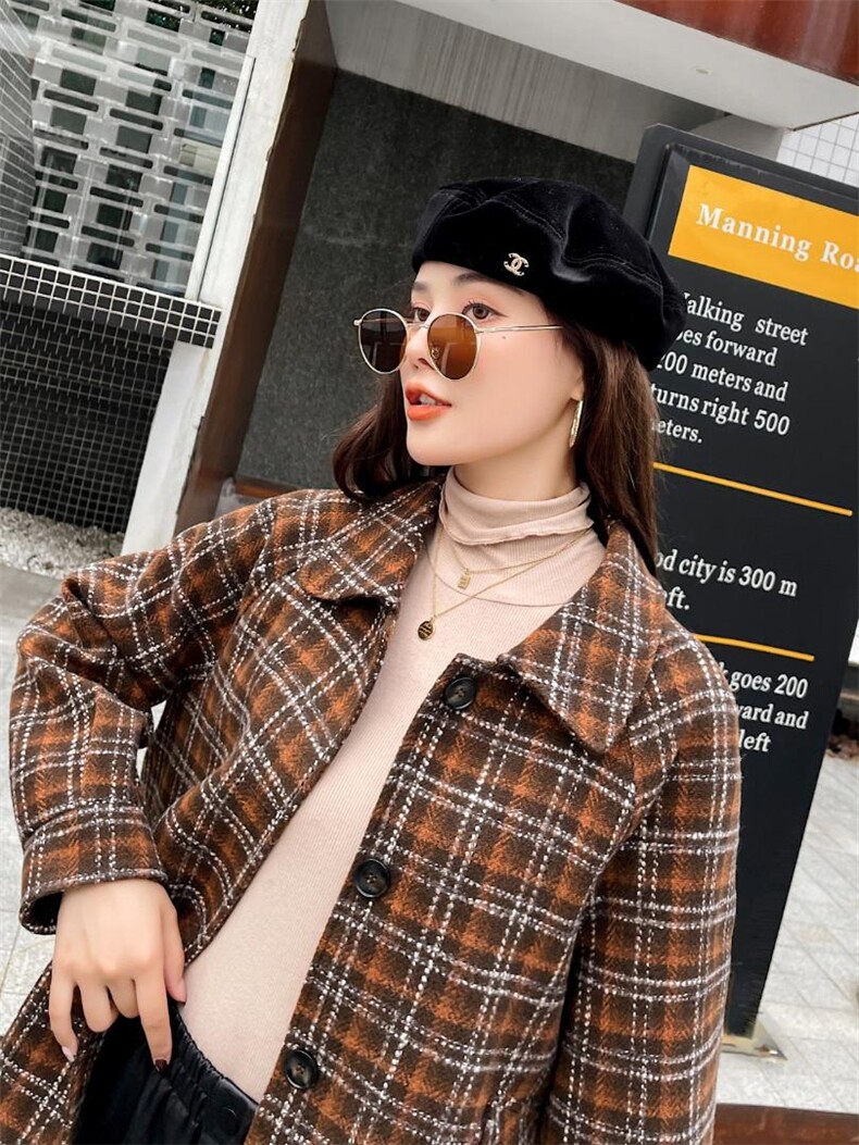 冬季格子外套，其它，樱·之秀