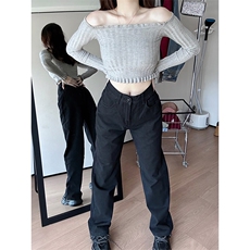 美式ins高街对镜自拍男女同款三色潮流休闲长裤B381-2-D205-p48，男装休闲裤，电商B381-2