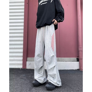 休闲裤男士韩版潮流高街帅气条纹拼色2025秋冬ins长裤K5859-P43,梨形身材秋冬淑女穿衣搭配图片