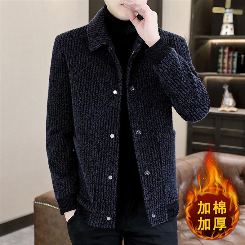 冬季男士翻领加棉夹克毛呢大衣短款韩版休闲外套A61P150控228,男装毛呢大衣,电商B226