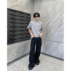t恤男款夏季短袖cleanfit美式复古百搭上衣服T0581-P35，男装T恤，星座308B-1