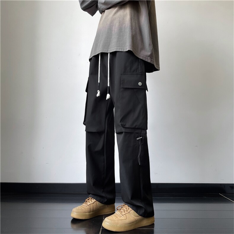 工装裤男秋冬季户外机能冲锋裤加绒加厚休闲裤K452-P40加绒P45,男装休闲裤,星座308B-2