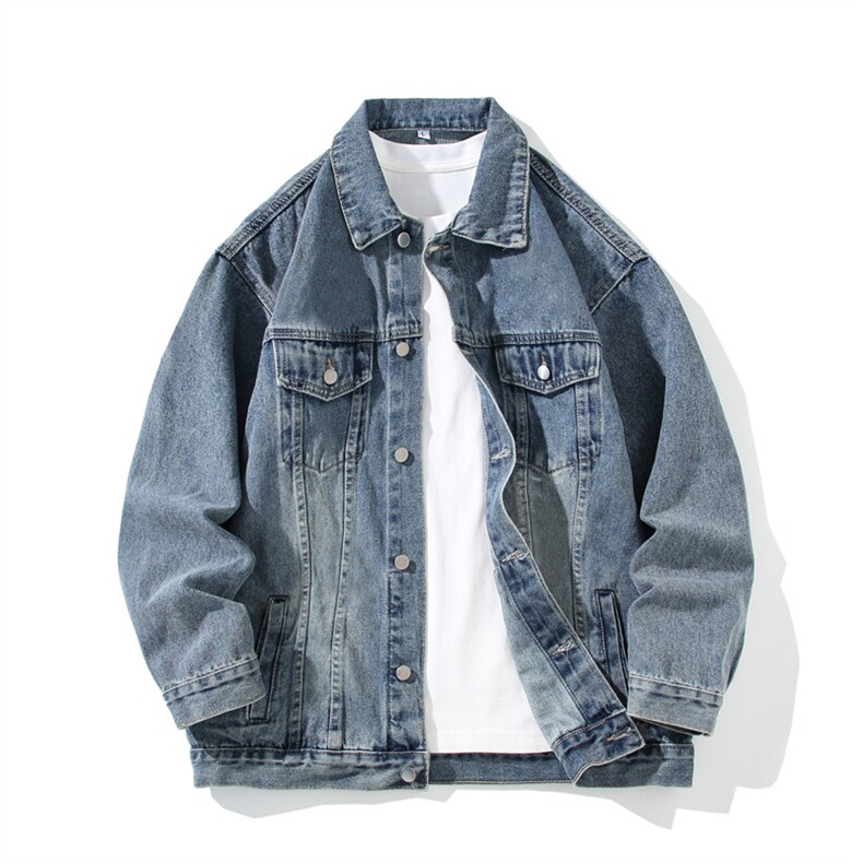 2025新款牛仔外套男痞帅高街潮牌宽松百搭休闲夹克秋季JK1030-P68，男装工装外套，星座1103-3