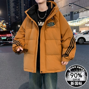2025冬季新款扩版羽绒服90白鸭绒外套男潮流上衣图片