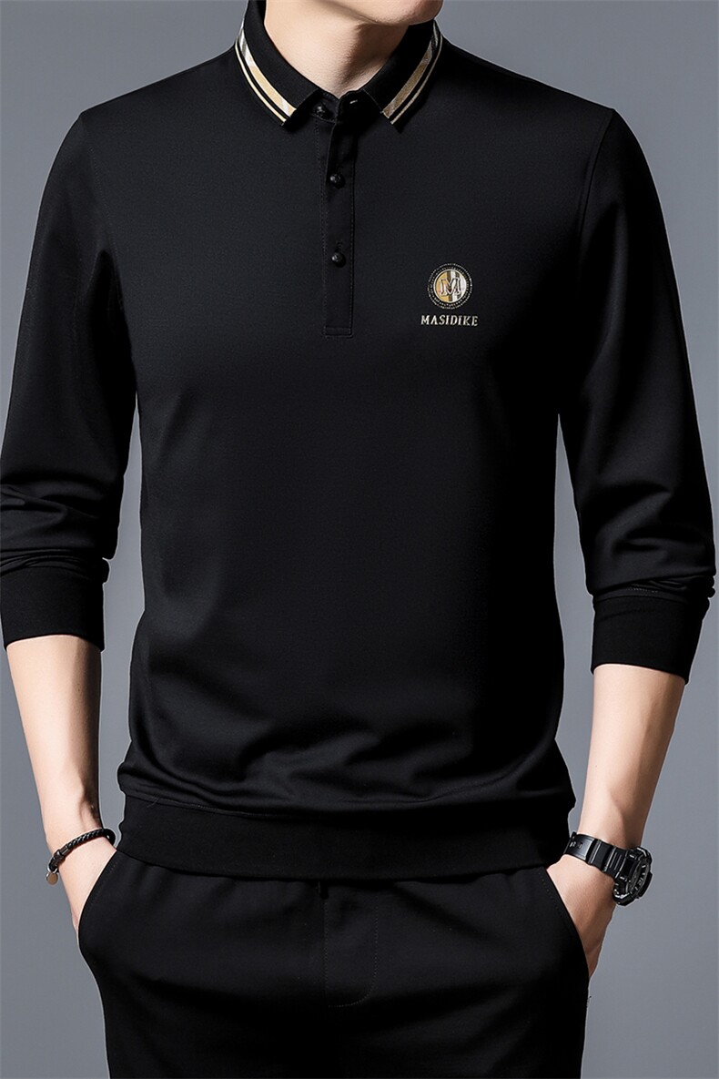 S30766钱塘2020-2中青年男士秋季薄款时尚休闲百搭长袖T恤P62,男装T恤,钱塘207-2