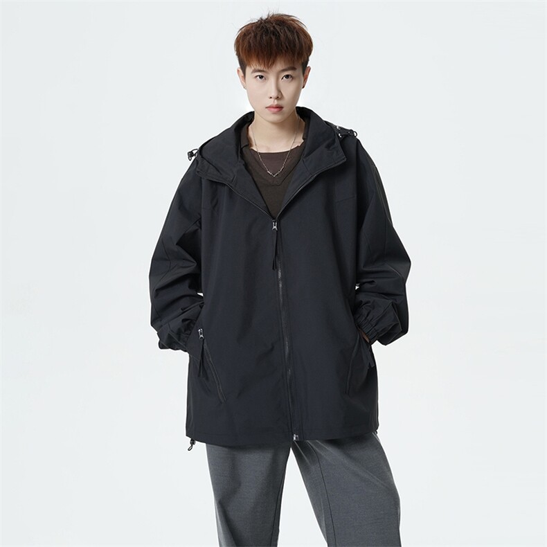 2026春季新款现货连帽夹克男冲锋衣上衣外套DSA157B-JK7980-特P65,男装夹克,电商A157B