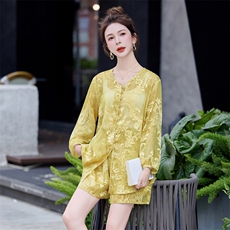 2025夏装新款新中式提花两件套，女装套装/套裙，曼琳思菲