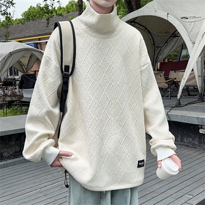 M-6XL 提花季新款大码高领卫衣xz109- W23622-P55图片