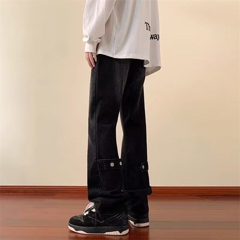 百搭简约日系新款原宿气质牛仔长裤潮流时尚流行NK856-P45,男装休闲裤,星座208-5