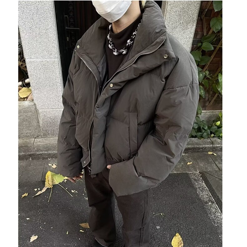 加绒加厚冬款男女立领棉衣手塞棉褶皱面包服棉袄外套MY302P98,男装棉衣,星座1013-1