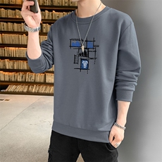 现货跑量特价主推2025秋装新款大码男士圆领印花圆领卫衣F158-P15，男装卫衣，星座1816-2（原1210–2）