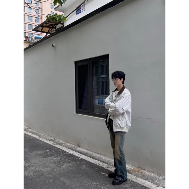 【有货】灰色棒球服外套男春秋款cleanfit飞行员夹克JKA678HH-P75,男装夹克,星座1007（原301D）