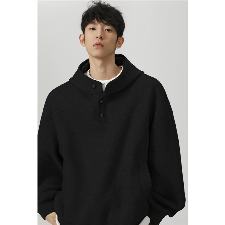 美式hiphop卫衣男秋冬季潮牌重磅加厚设计感宽松休闲连帽情侣外套图片