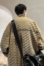 港风夹克男大皂风大码夹克男女情侣百搭外套男JK8750P95控128，男装夹克，星座226-1