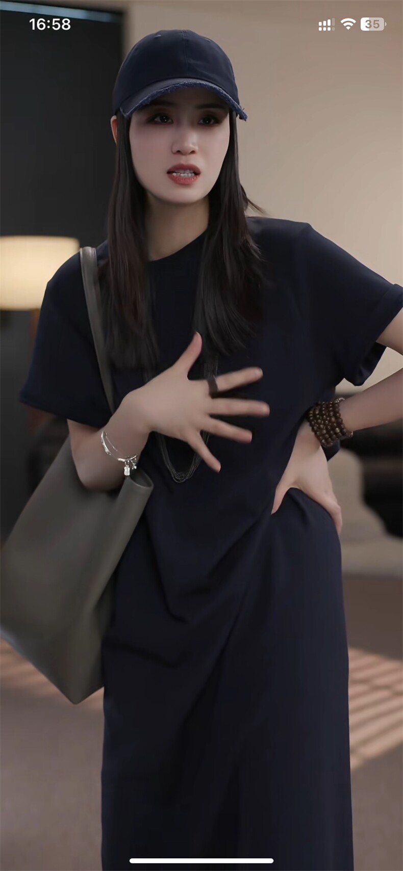 长款加厚精梳长绒棉连衣裙,女装连衣裙,米咔羊绒