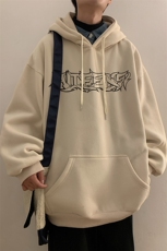 新款潮流宽松ins学生男连帽卫衣D328-WY23007-薄款P55厚款P65，男装卫衣，电商D328