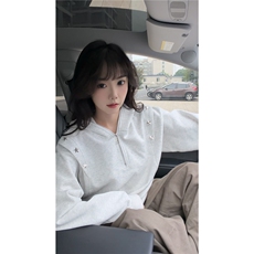 秋冬新款原创设计星星铆钉拉链连帽卫衣常规p75加绒p85，男装卫衣，电商B319