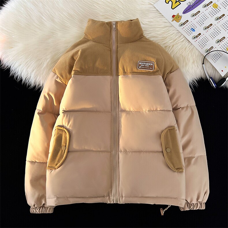 冬季加厚刺绣贴标棉衣男立领棉服棉袄情侣款外套A266-WMY8623-P75,男装棉衣,电商A266