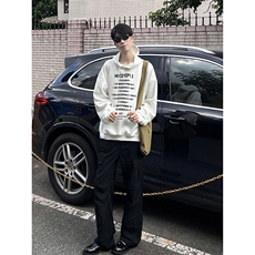 B221美式ins高街暗黑多口袋直筒工装休闲裤LK24153-P65控88，男装休闲裤，电商B221