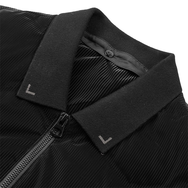 冬季新款中年男士白鸭绒立领短羽绒服爸爸冬装外套YL5909-P280,男装羽绒服,电商B212（原钱塘6029）