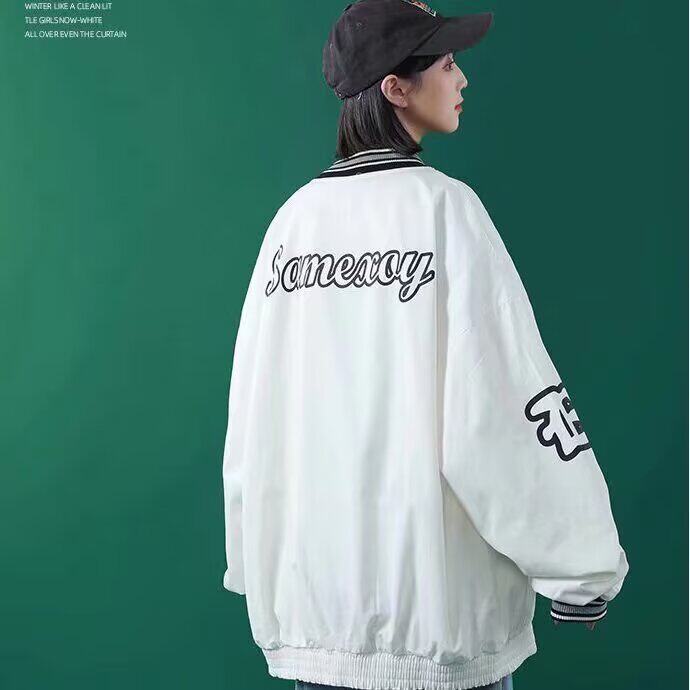 网络图现货秋冬季港风潮流街头宽松印花情侣夹克棒球服JT98-P40,男装夹克,星座715-7