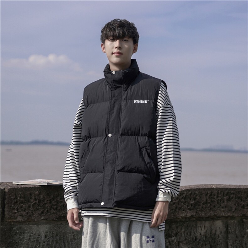 cityboy秋冬季宽松大码棉马甲背心外套A0173002P85，男装背心/马甲，电商A017