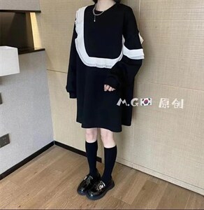 韩版连衣裙,女装连衣裙,米轨