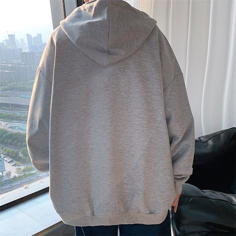 KS21072-P38加绒P43连帽开衫卫衣男运动外套大码班服,男装卫衣,电商A040