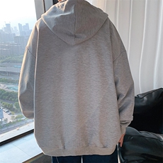 KS21072-P38加绒P43连帽开衫卫衣男运动外套大码班服，男装卫衣，电商A040