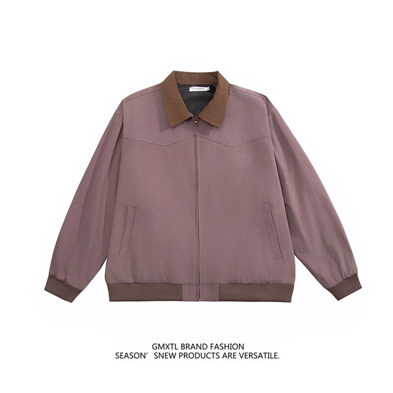 美式工装夹克水洗帆布翻领外套男xh90-特p80，男装夹克，电商B367