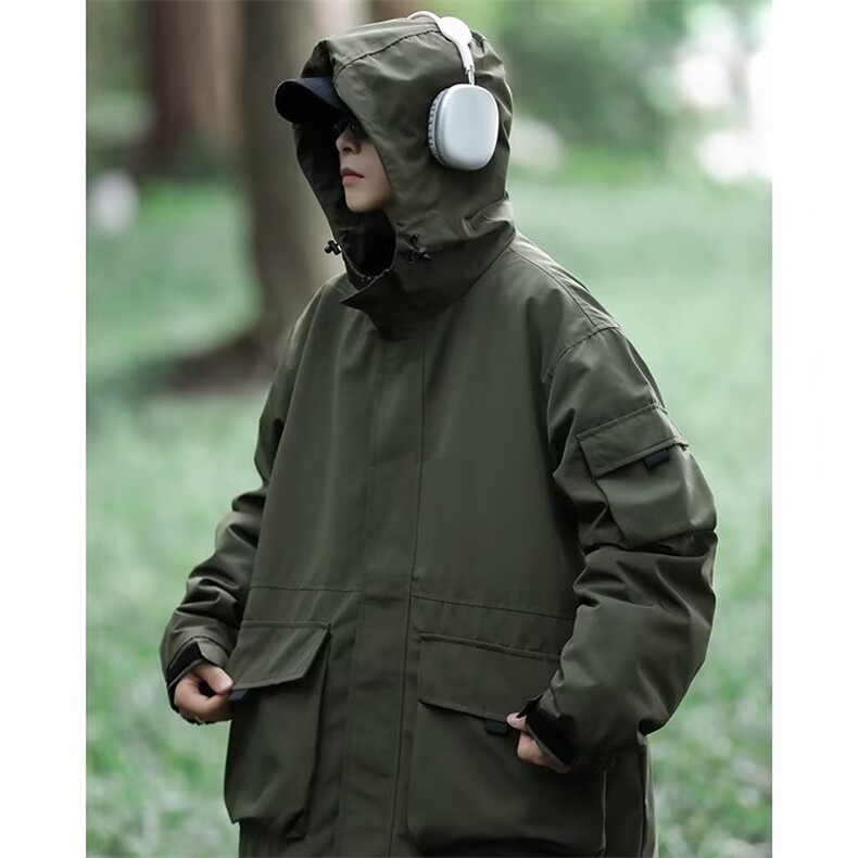 美式机能工装夹克男士春秋季户外登山冲锋衣两件套D811P95,男装夹克,星座1116-2