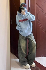 【网图】现货美式高街牛仔裤男潮牌个性宽松休闲裤N3065-P55，男装休闲裤，电商D202-1