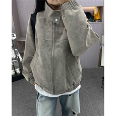 美式新款复古扎染PU皮立领皮衣夹克痞帅宽松百搭情侣外套J071，男装夹克，星座1116A（原606A-3）