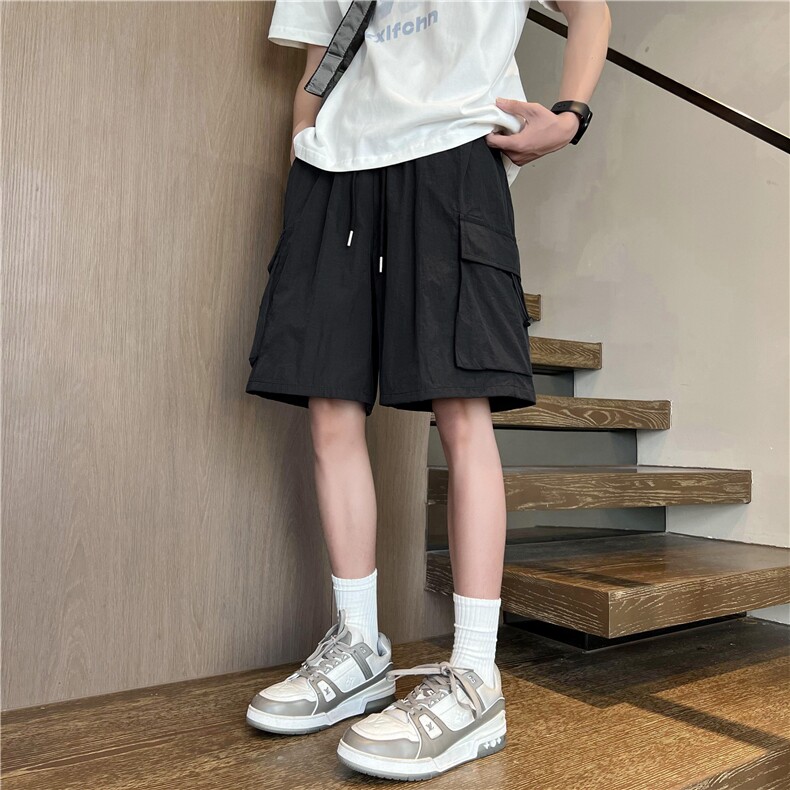 抖音品质夏季美式工装口袋设计宽松短裤B315-K25503-特p30控58,男装休闲裤,电商B315