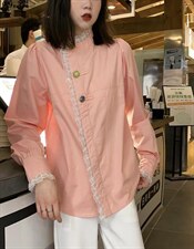 现货：立领花边衬衣，其它，金川古韵(4F)