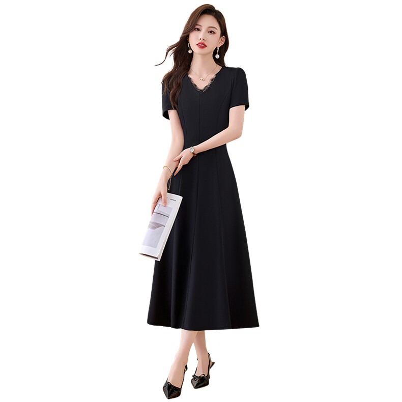 2025夏季新款现货！时尚显瘦修身连衣裙,女装连衣裙,自然秀