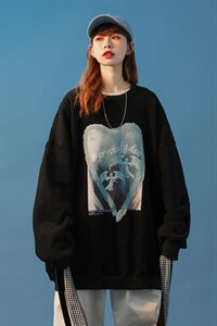 中性风 2026新款秋季港风情侣卫衣女宽松韩版外套 G936 P35图片