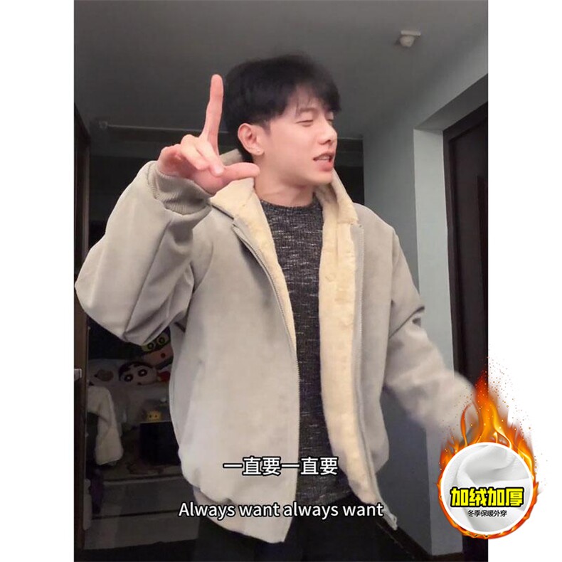现货高品质美式冬季重磅座山雕大毛毛领pu皮棉衣男女加厚外套,男装皮衣,电商A486
